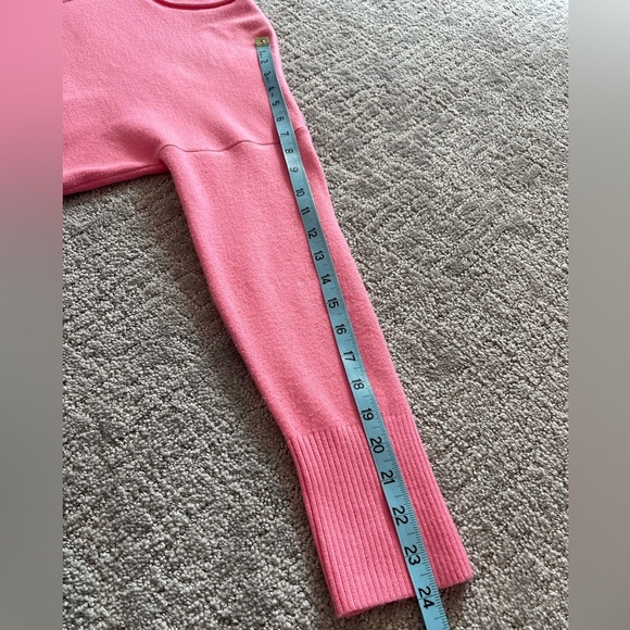 French Connection Baby Soft Della Vhari Long Sleeve Sweater, Pink,Scoop Neck, XS - Picture 7 of 13